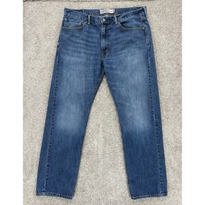 Levis 505 Jeans Mens 36x32 Blue Regular Fit Straight Leg Medium Wash 100% Cotton